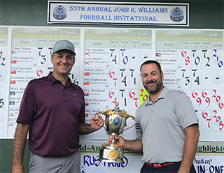 Eric (L) and Clark Rustand, the 2017 John R. Williams Four-Ball champions
